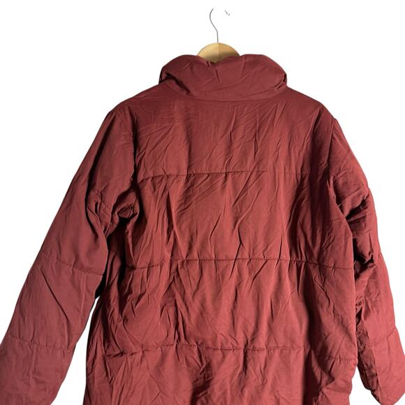 Sweet Baby Jamie Ruby Red Zip Up Long Sleeve Midi Winter Puffer Coat Size XS - Picture 9 of 15